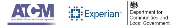 logos for atcm and experian and dclg
