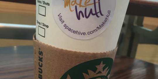 Starbucks cups for #MakeHull