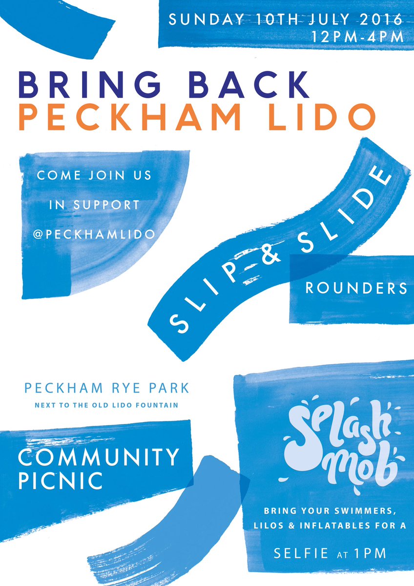 Peckham Lido splash mob